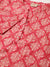 ZOLA Exclusive Mandarin Collar Silk All over Block Print Hip Length 3/4 Sleeves Pink Tunic For Women