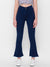 ZOLA Denim Killer Blue Solid Ankle Length Basic Jeans for Women