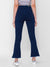 ZOLA Denim Killer Blue Solid Ankle Length Basic Jeans for Women
