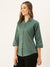 Green Cotton Shirt For Women