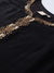 Buy online ZOLA Georgette Round Neck Kimono Sleeves Black Ethnic Wear Kaftan for Women at ₹1700