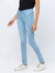 ZOLA Ice Blue Skinny Fit Full Length Jeans for Women