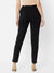 Buy online ZOLA Black Comfortable Plain Trousers